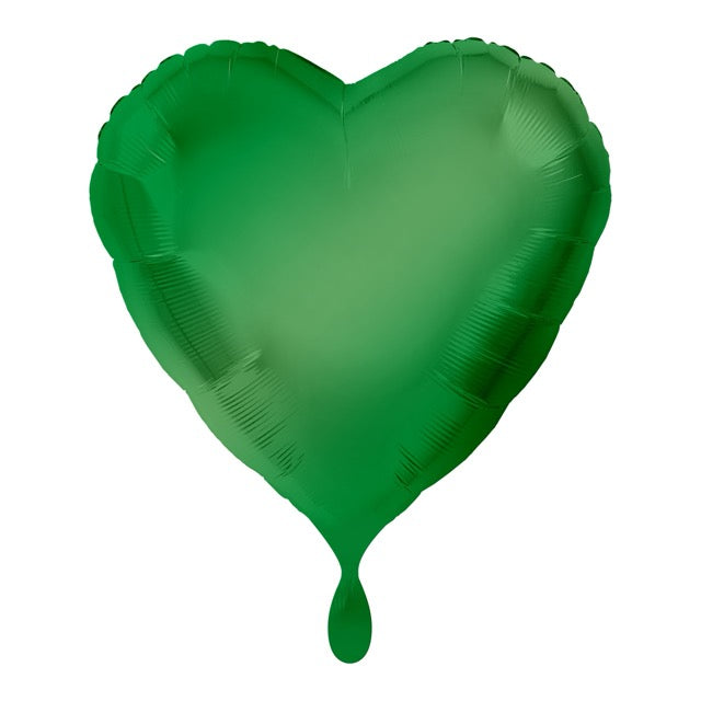Grüner Herz-Ballon – Premium Dekoballon