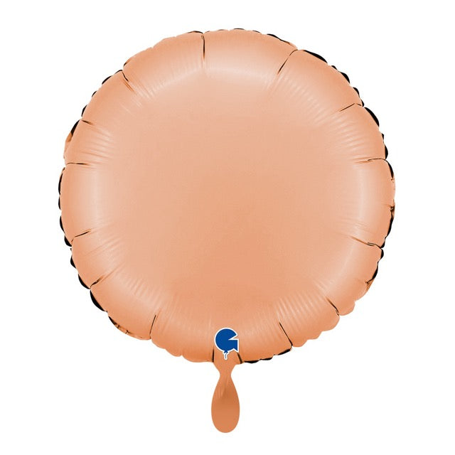 Pfirsich Satin Rund-Ballon – Premium Dekoballon