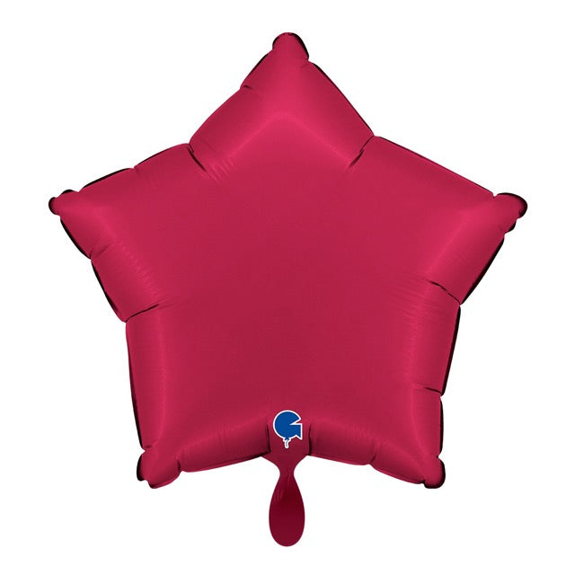 Satin Cherry Stern-Ballon – Premium Dekoballon
