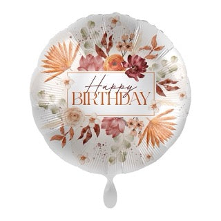 Autumn Birthday Ballon-Set mit Satin Karamell, Rot & Gold Ballons