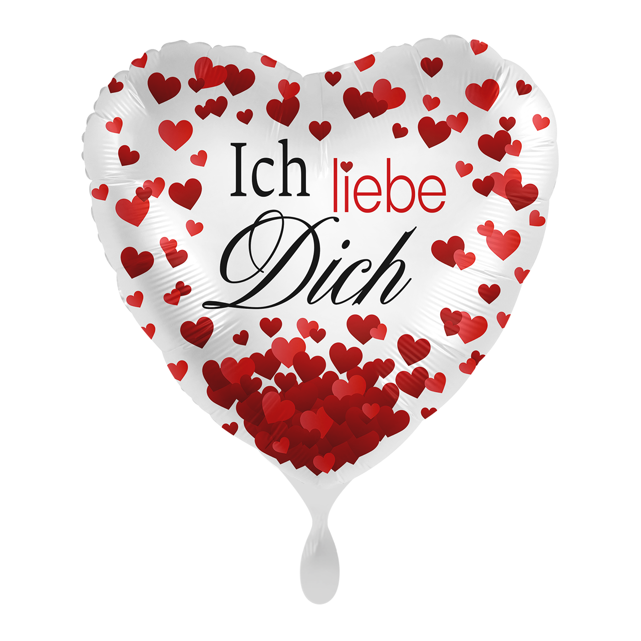 „Ich liebe dich“ Ballon-Set – Rote Herzballons für romantische Überraschungen