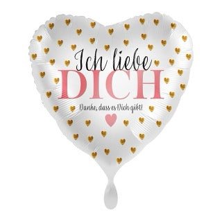 „Ich Liebe Dich“ Herzballon-Set – 4-teiliges Heliumballon-Set für besondere Anlässe