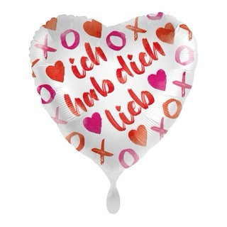 Ich habe dich lieb Ballon-Set – Romantische Heliumballons für Valentinstag & besondere Anlässe