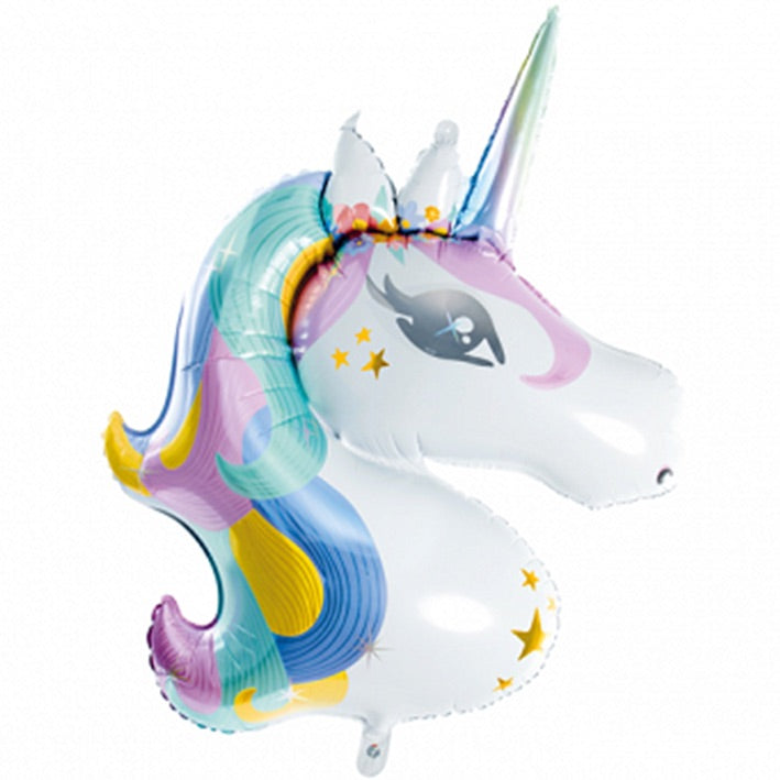 XXL „Magisches Einhorn“ Ballon-Set – Einhorn und lila Herzballons für besondere Momente