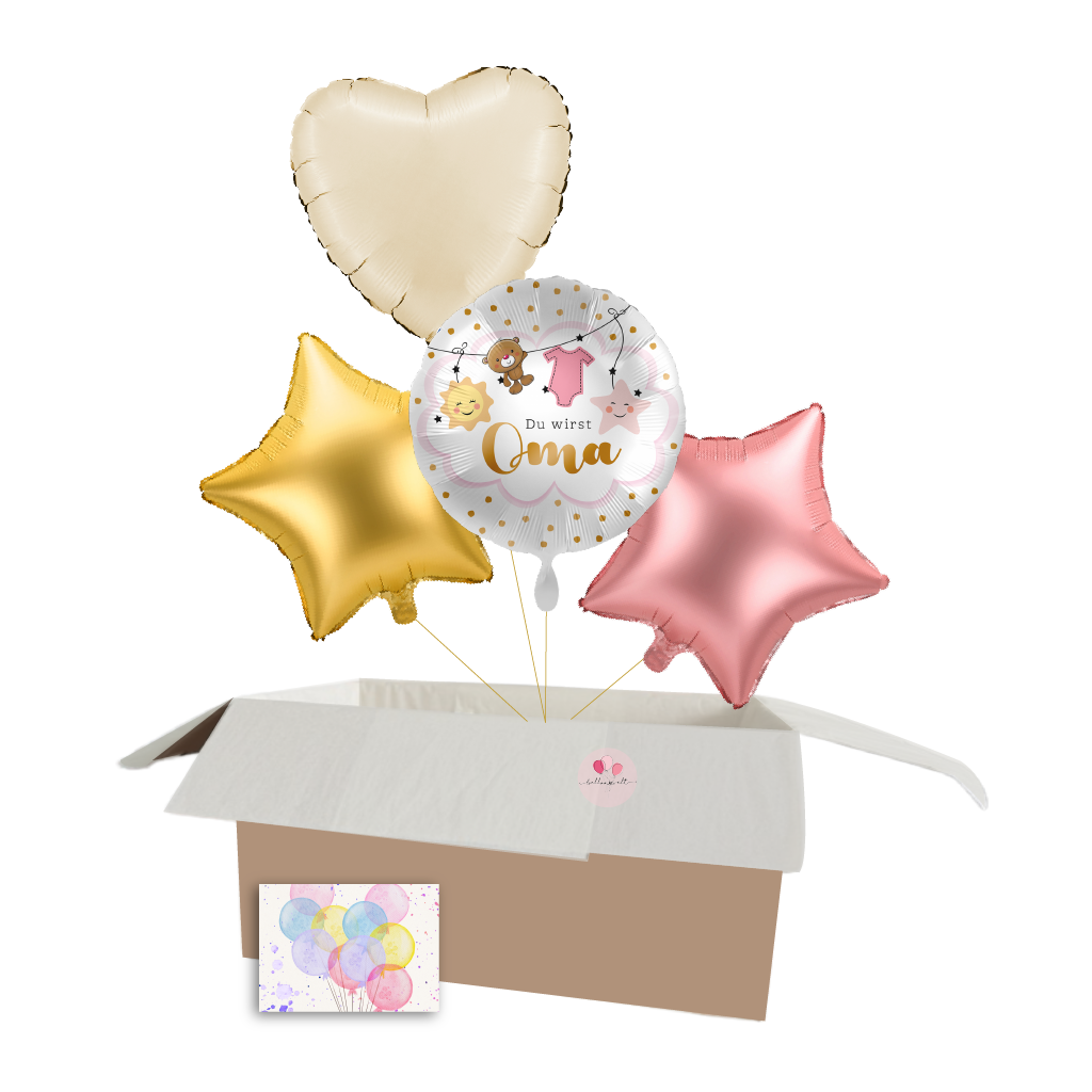 Du wirst Oma! – Heliumgefüllter Ballon für den besonderen Moment 🎀🎈