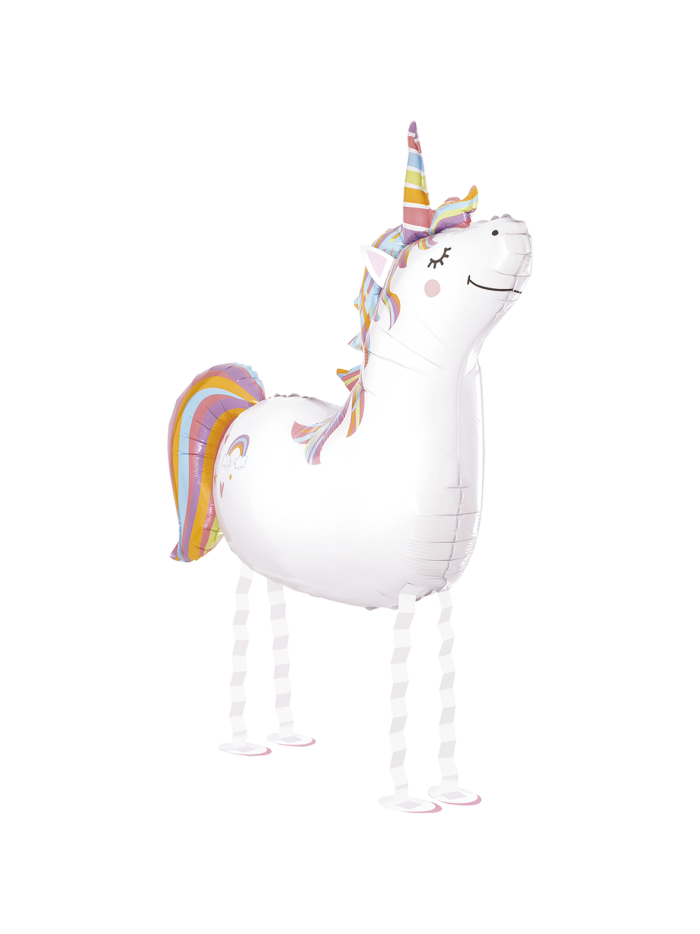Ballonwalker XXL Einhorn – Heliumgefüllter Airwalker Ballon