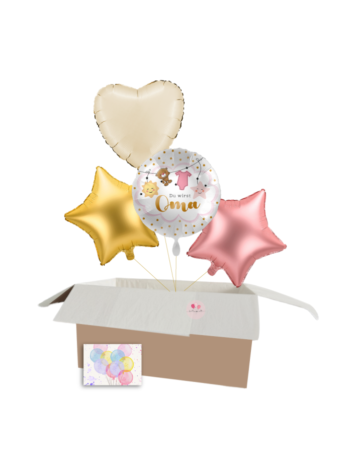 Du wirst Oma! – Heliumgefüllter Ballon für den besonderen Moment 🎀🎈