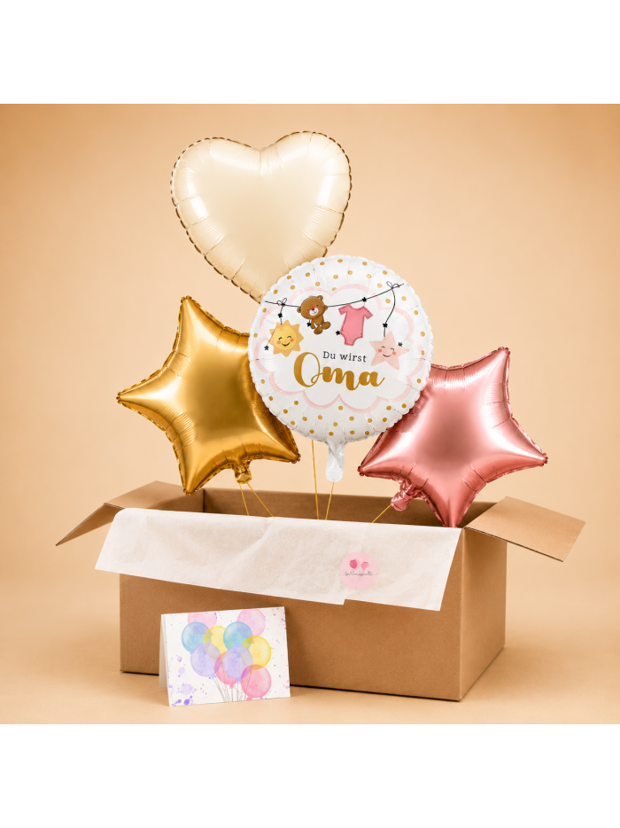 Du wirst Oma! – Heliumgefüllter Ballon für den besonderen Moment 🎀🎈