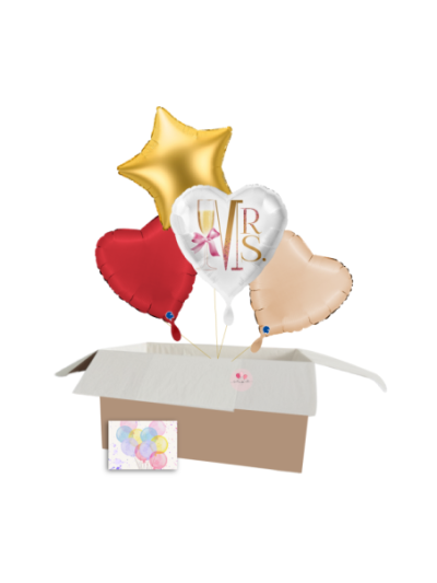 Für meine Lieblings-Frau Ballon-Set – Romantische Herz- und Stern-Heliumballons für Geburtstags- und Valentinstagsgeschenke