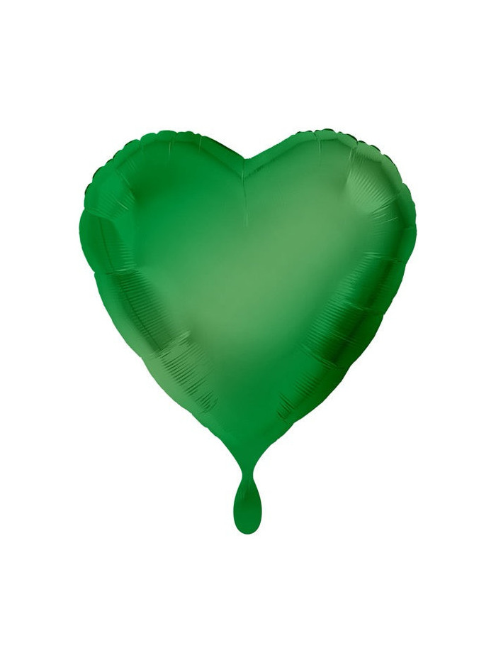 Grüner Herz-Ballon – Premium Dekoballon