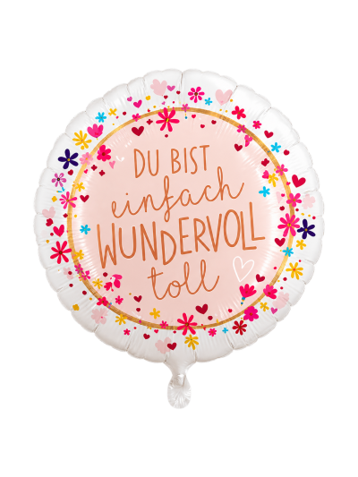 Du bist toll Motivballon 43 cm – ungefüllt