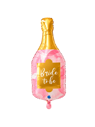 Bride-to-Be Sektflaschen-Motivballon 43 cm – ungefüllt