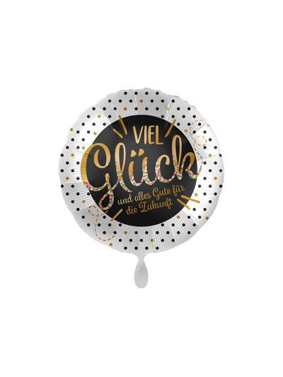 Viel Glück Motivballon 43 cm – ungefüllt
