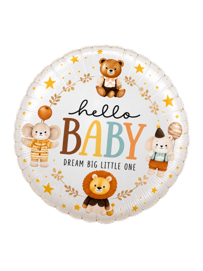 Hello Baby Motivballon 43 cm – ungefüllt