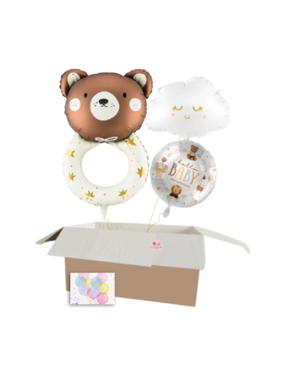 Heliumballon-Geschenk zur Geburt – Bär