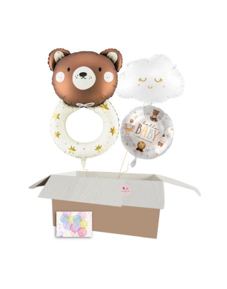 Heliumballon-Geschenk zur Geburt – Bär