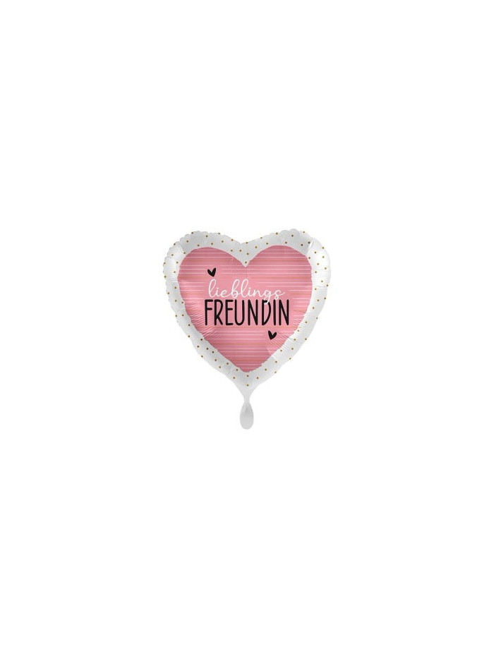 Lieblingsfreundin Herzballon 43 cm – ungefüllt