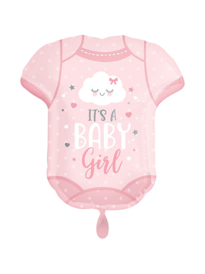 It’s a Baby Girl Body-Folienballon 60 cm – ungefüllt