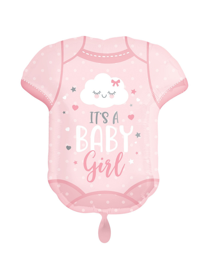 It’s a Baby Girl Body-Folienballon 60 cm – ungefüllt