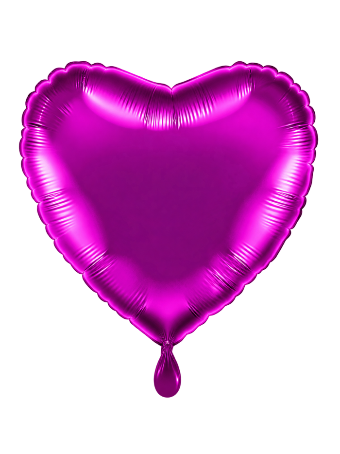 Lila Herz-Folienballon 45 cm ungefüllt | Ballonswelt