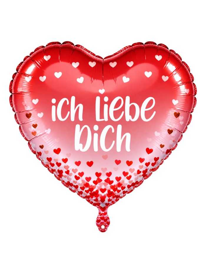 „Ich liebe dich“ Herz-Folienballon 43 cm | Ballonswelt
