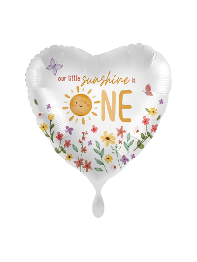 Our Little Sunshine 1. Geburtstag Folienballon 43 cm | Ballonswelt