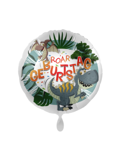 Heliumgefüllter Dinosaurier Ballon 43cm – Geburtstagsdeko für Dino-Fans