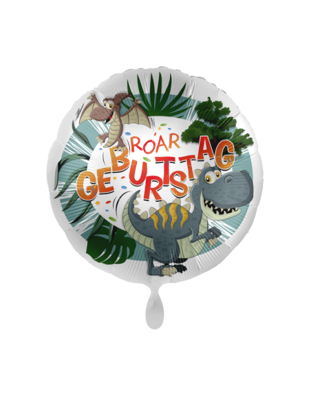 Heliumgefüllter Dinosaurier Ballon 43cm – Geburtstagsdeko für Dino-Fans