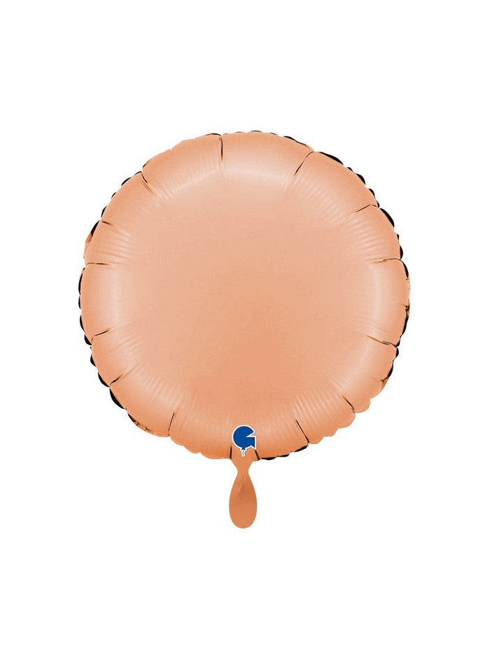 Pfirsich Satin Rund-Ballon – Premium Dekoballon