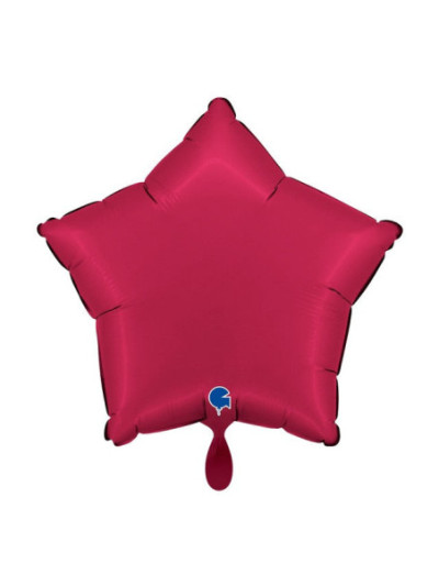 Satin Cherry Stern-Ballon – Premium Dekoballon