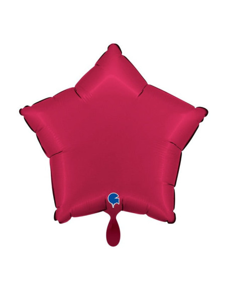 Satin Cherry Stern-Ballon – Premium Dekoballon