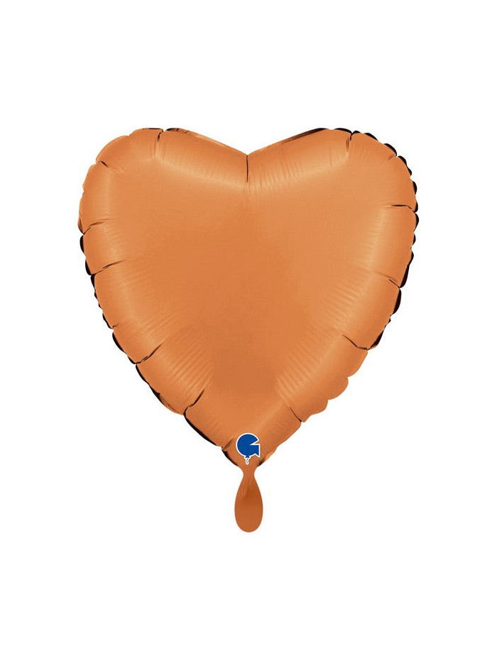 Satin Karamell Herz-Ballon – Premium Dekoballon