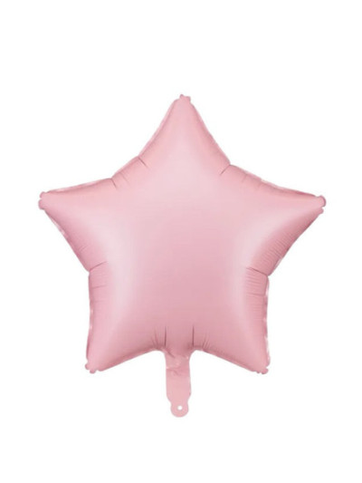 Satin Rosa Sternballon – Elegante Dekoration für jeden Anlass