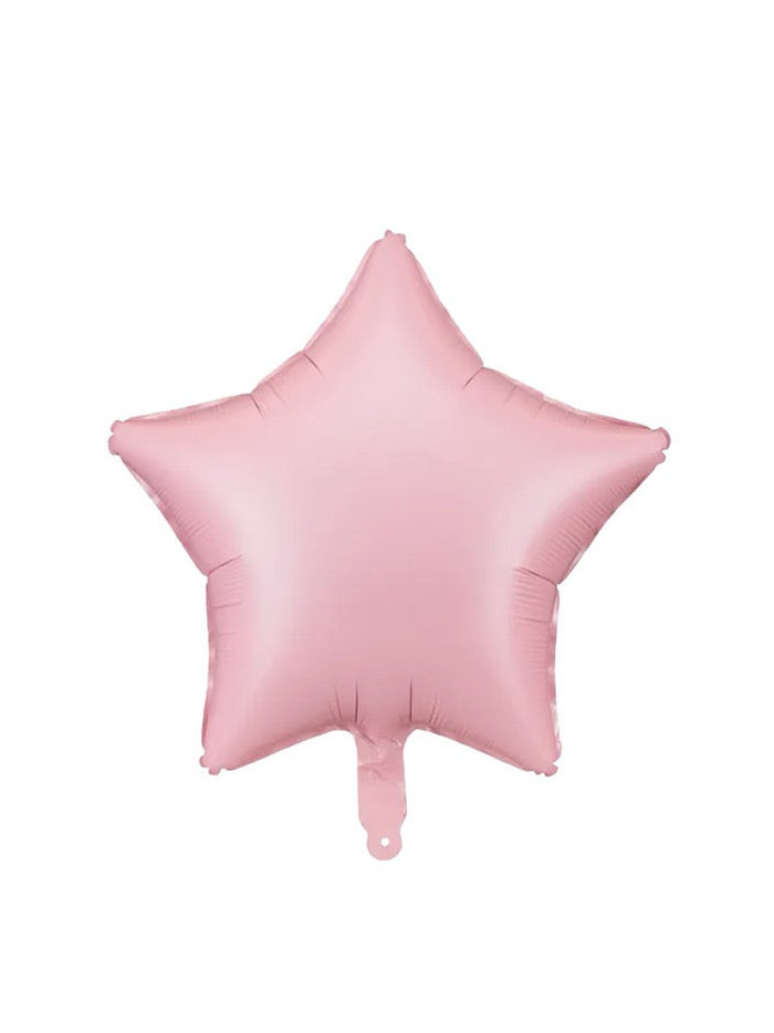 Satin Rosa Sternballon – Elegante Dekoration für jeden Anlass