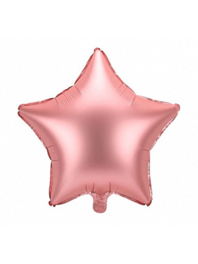 Satin Rose Gold Stern-Ballon – Premium Dekoballon