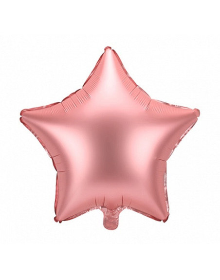 Satin Rose Gold Stern-Ballon – Premium Dekoballon