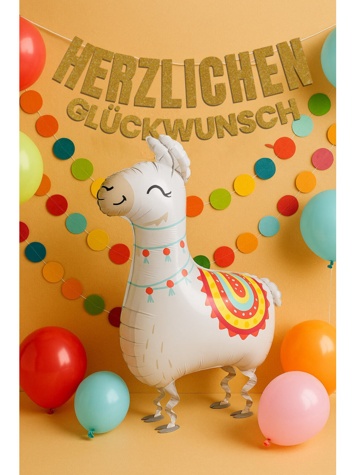 Walking Lama-Folienballon