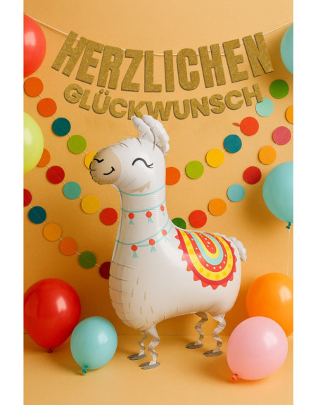 Walking Lama-Folienballon