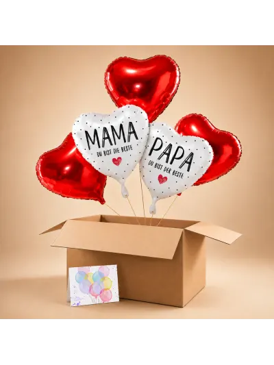 Mama Papa Ihr seid die Besten Ballon Set