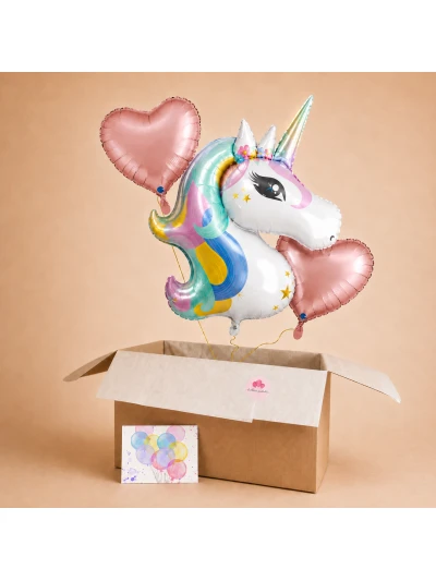 Einhorn Ballon Set