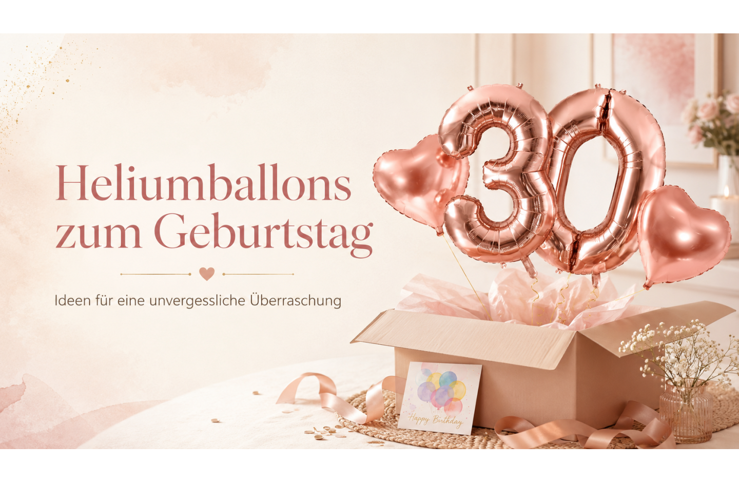 Heliumballons zum Geburtstag: Die schönsten Ideen für eine unvergessliche Überraschung