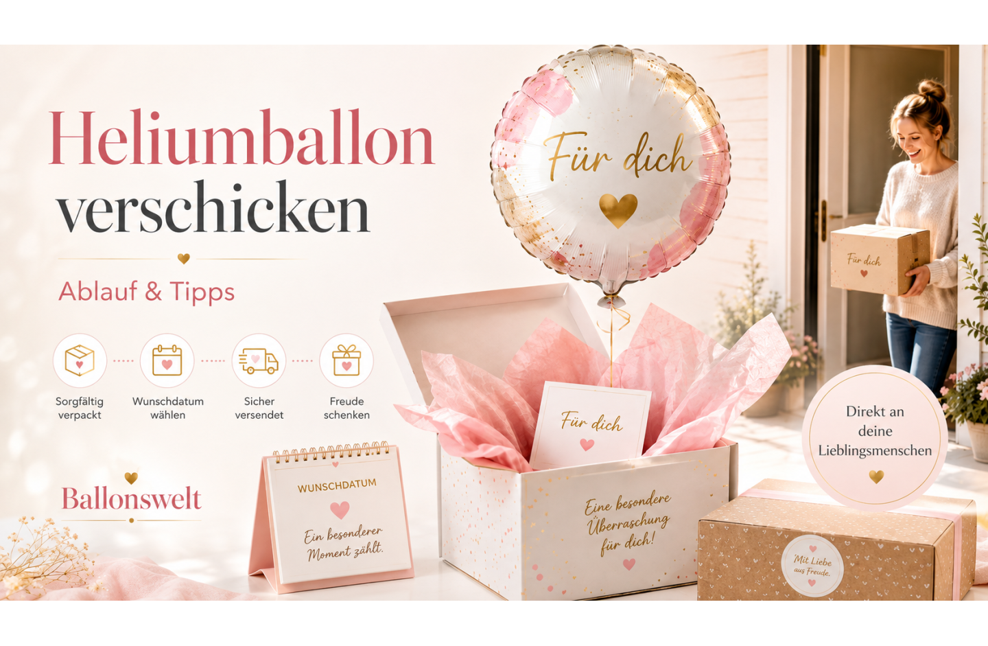 Heliumballon verschicken: So kommt Ihr Ballongeschenk sicher an