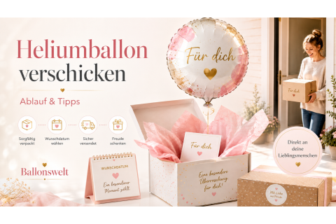 Heliumballon verschicken: So kommt Ihr Ballongeschenk sicher an